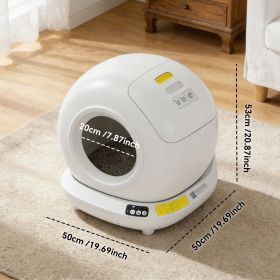 Intelligent sensing fully automatic cat toilet, large capacity splash proof, cross-border preferred for multi cat households