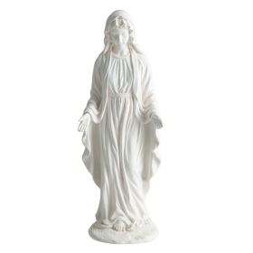 29.5" Virgin Mary Statue Handcrafted Religious Garden Sculpture for Outdoor Patio Lawn