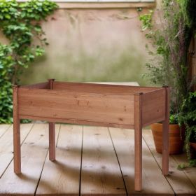 48x24x30 inch Raised Garden Bed with Legs, Elevated Wooden Planter Box for Outdoor Plants Flowers Fruits Vegetable Herb Growing