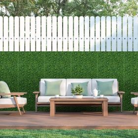 12Pcs 23.6x15.75in Artificial Boxwood Topiary Hedge Plant Grass Backdrop Fence Privacy Screen Grass Wall Decoration For Balcony Garden Fence--(No