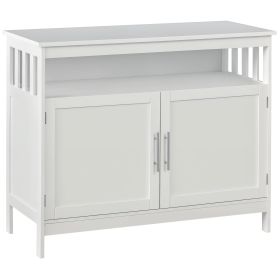 Wooden Console Table with Open Shelf and 2 layers Cabinet Kitchen Furniture