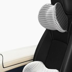 Memory Foam Car Headrest Lumbar Support Set (Option: D-Headrest)