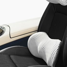 Memory Foam Car Headrest Lumbar Support Set (Option: F-Waist)