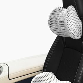 Memory Foam Car Headrest Lumbar Support Set (Option: F-Headrest)
