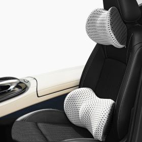 Memory Foam Car Headrest Lumbar Support Set (Option: D-Suit)