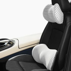 Memory Foam Car Headrest Lumbar Support Set (Option: F-Suit)