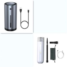 Car Vacuum Cleaner Wireless 5000Pa Handheld Mini Vaccum Cleaner For Car Home Desktop Cleaning Portable Vacuum Cleaner (Option: White-SetA)
