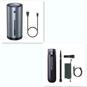Car Vacuum Cleaner Wireless 5000Pa Handheld Mini Vaccum Cleaner For Car Home Desktop Cleaning Portable Vacuum Cleaner (Option: Black-SetA)