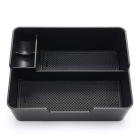 Car seat central storage box (Option: Black)