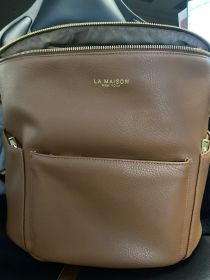 New Perforated Leather Car Seat Cover (Option: Brown Bag no Small Bag)