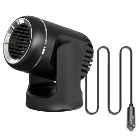 24V 160W Or 12V 120W Portable Car Heater 2 In 1 Heating Cooling Fan Rotatable Demister Defroster With 4.92ft Cord (Option: 24V)