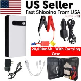 20000mAh Car Starter Booster Jumper Box Power Bank Battery Charger Portable (Option: default)