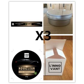 Car Diamond Crystal Wax Black Wax Coating Waxing Polishing Sewage Crystal Hard Wax (Option: White aluminum Package-Set1x3)