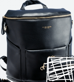 New Perforated Leather Car Seat Cover (Option: Black Bag no Small Bag)