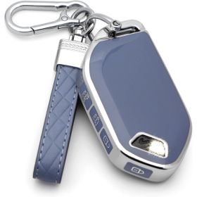 KIA Key Cover And Key Chain Blue Set, Protective Remote Key Case For Sportage, Telluride And K5 Car Keys (Option: MULTI)