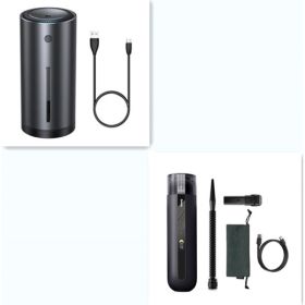Car Vacuum Cleaner Wireless 5000Pa Handheld Mini Vaccum Cleaner For Car Home Desktop Cleaning Portable Vacuum Cleaner (Option: Black-SetB)