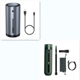 Car Vacuum Cleaner Wireless 5000Pa Handheld Mini Vaccum Cleaner For Car Home Desktop Cleaning Portable Vacuum Cleaner (Option: Green-SetA)