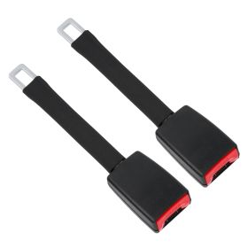2Pcs Car Seat Belt Extender 9in Buckle Tongue Webbing Extension Safety Belt Auto Belt Clip Lengthening (Option: 2Pcs)