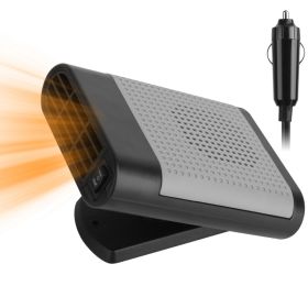 24V 200W Or 12V 150W Portable Car Heater Heating Fan 2 In 1 Defroster Defogger Demister Windshield Heater Automotive Cooling Fan With 360 Degree (Option: 12V)