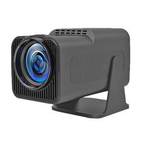 Projector HD For Home Theater Office 360 Degree Rotatable PTZ Portable Mini HY320 AU Plug 110‑220V Black (Option: default)