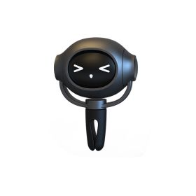Car Fragrance Diffuser Car Perfume Car Ornament Cartoon Astronaut Air Freshener With Changing Expressions Compact Design That Doesn't Obstruct Yo (Option: Black)
