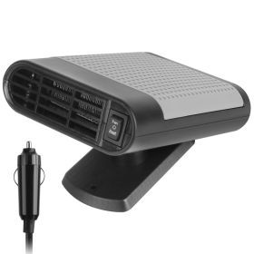 24V 200W Or 12V 150W Portable Car Heater Heating Fan 2 In 1 Defroster Defogger Demister Windshield Heater Automotive Cooling Fan With 360 Degree (Option: 24V)