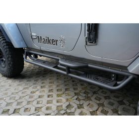 20578 Running Boards Compatible with Jeep Wrangler JK 4 Doors (Option: Black)