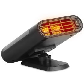 12V 150W Portable Car Heater Heating Fan 2 In 1 Defroster Defogger Demister Windshield Heater Automotive Cooling Fan With Air Purification 360 De (Option: 12V with Air Purification)