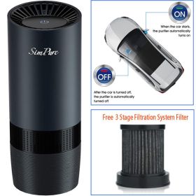 Room Car Air Purifier Cleaner HEPA Filter Remove Odor Dust Mold Home Allergies (Option: W13588694)
