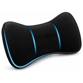 Memory Foam Car Neck Pillow, Ergonomic Headrest Cushion For Driving, Long Trips, Travel And Office Chairs, Black (Option: MULTI)