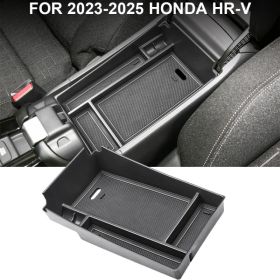 For 2023-2026 H Onda HR-V Car Black Armrest Storage Box Organize Tray Accessories (Option: A)