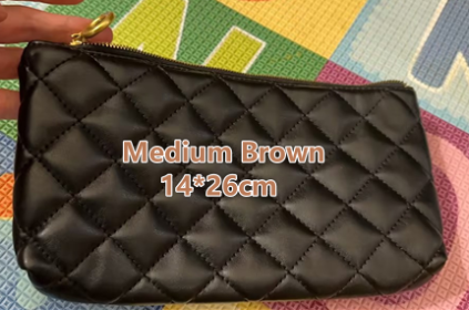 New Perforated Leather Car Seat Cover (Option: Brown Medium Bag)