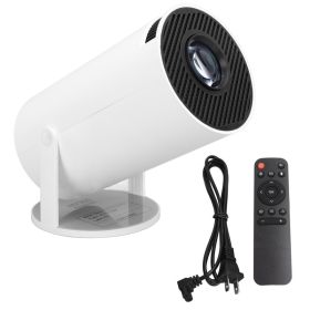 5G WiFi Bluetooth Projector 180 Degree Rotation FHD 1080P 1G RAM 8G ROM Portable Movie Projector For Android 11.0 100‑240V US Plug (Option: default)