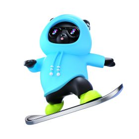 Car Ornament Car Decoration High-temperature Resistant Car Dashboard Ornament Featuring A Skateboarding Bear Boasts Exquisite Craftsmanship And A (Option: Blue)
