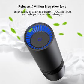 True HEPA Air Purifier Filter For Car Smoker Air Cleaner Ionizer TVOCs Odor Dust Sensor (Option: W13588715)
