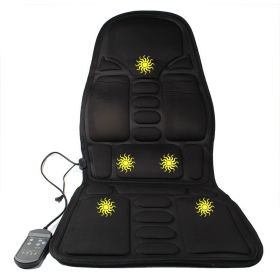 Heating Massage Mat Infrared Physiotherapy (Option: Black-US)